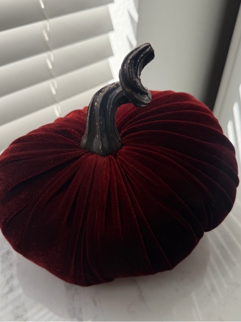 NWOT “Hobby Lobby” Velvet Decorative Orange Pumpkin